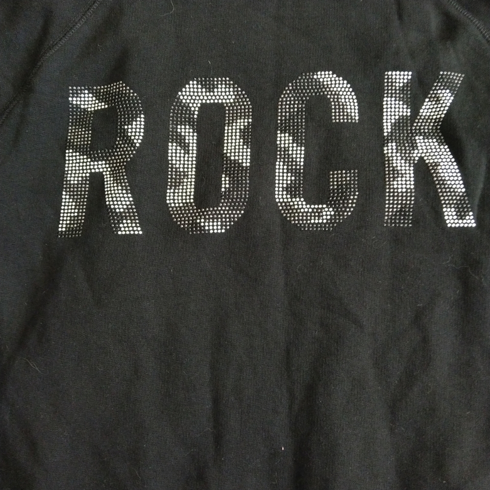 Zadig & Voltaire Black Crewneck Sweater Rock Graphic - Picture 2 of 4